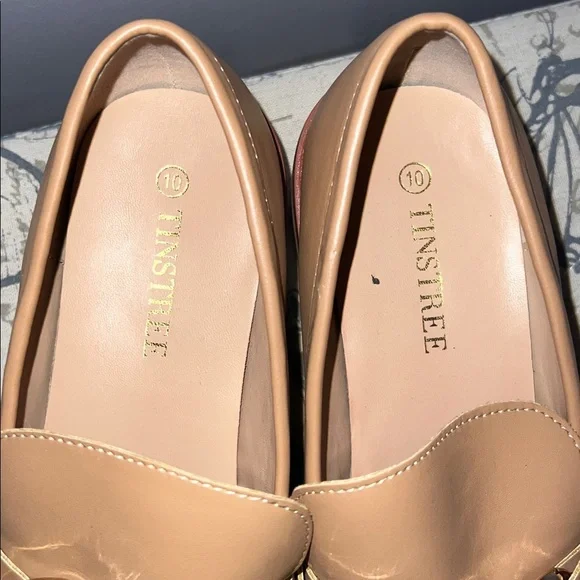 Tan Chain Loafers - Picture 2 of 5